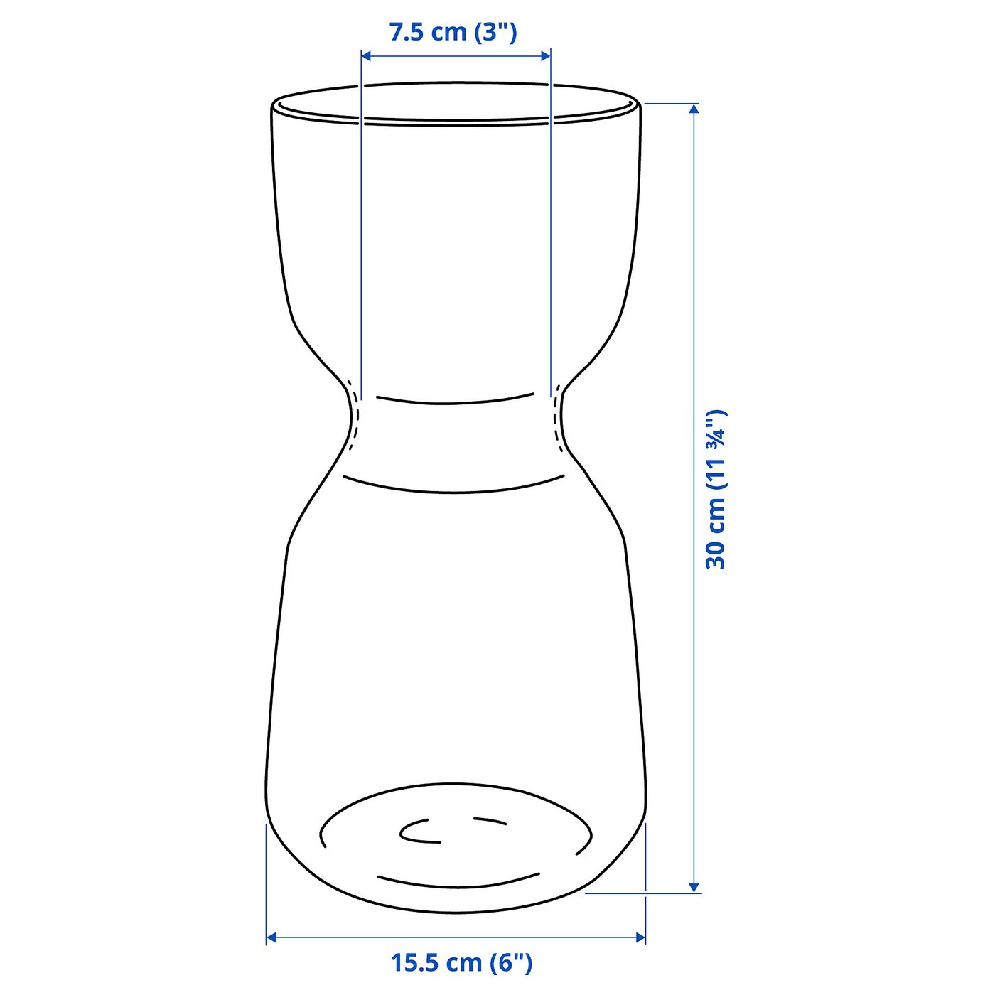 【rose 】IKEA イケア OMTANKSAM ライトグレー OMTÄNKSAM vase light grey - IKEA