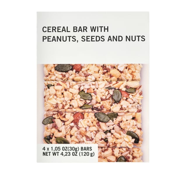 Barrita de cereales, almendra cacahuete, 4 oz