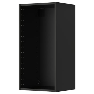 METOD מסגרת ארון עליון, שחור-אפור, 40x37x80 ס"מ
