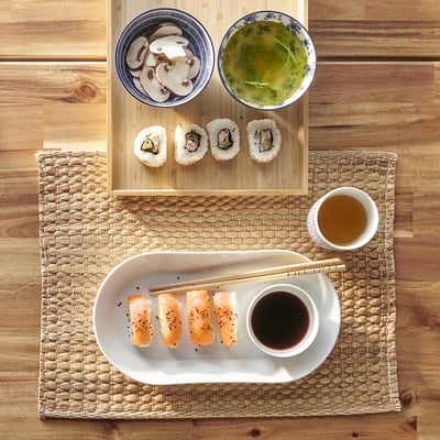 IKEA 365+ طبق تقديم, أبيض, ‎31x17 سم‏