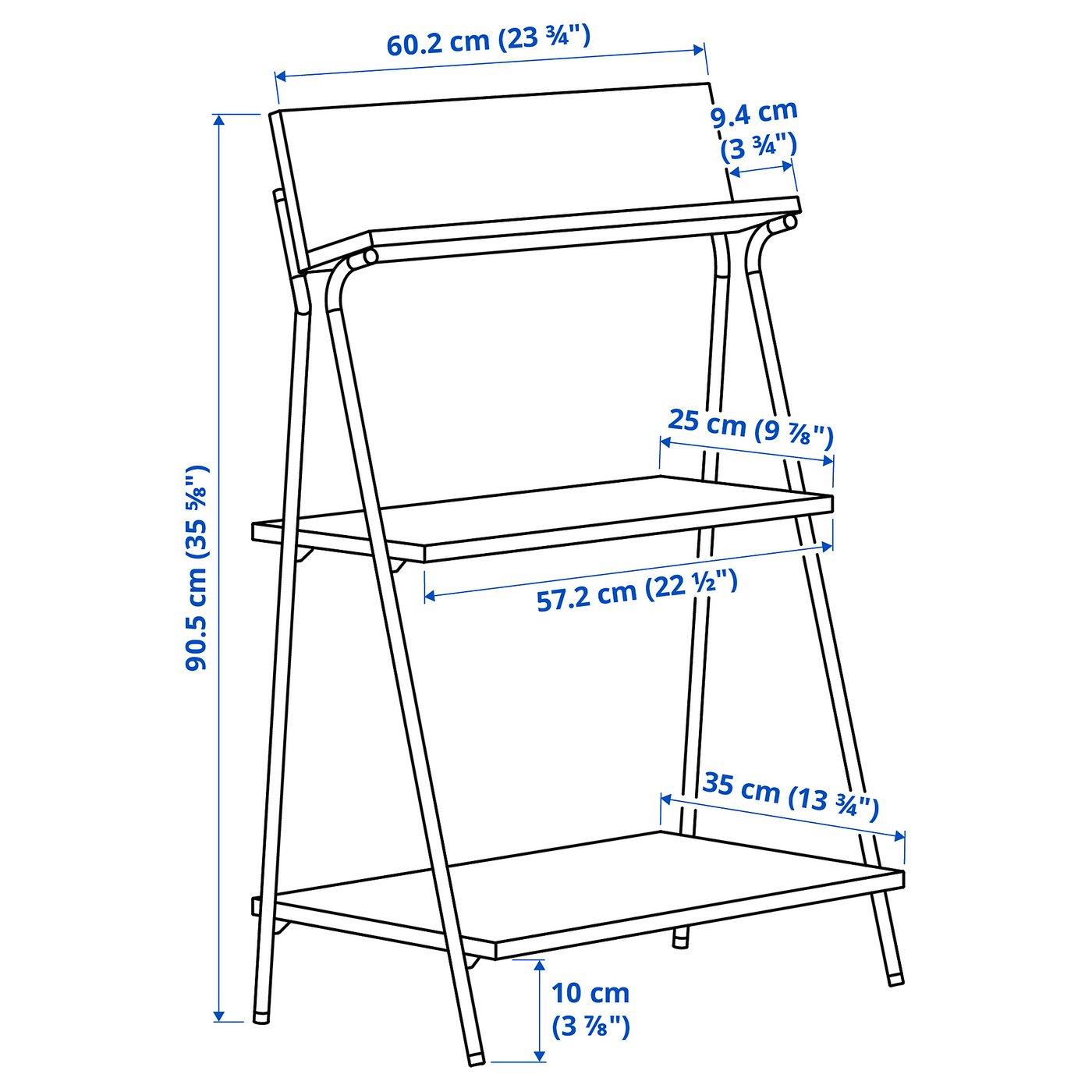 KRÖNIKÖR クロニコル オープン収納, レッド, 60x35x91 cm - IKEA