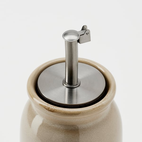 BRUGDHAJ قنينة زيت/خل, بيج, 19 سم