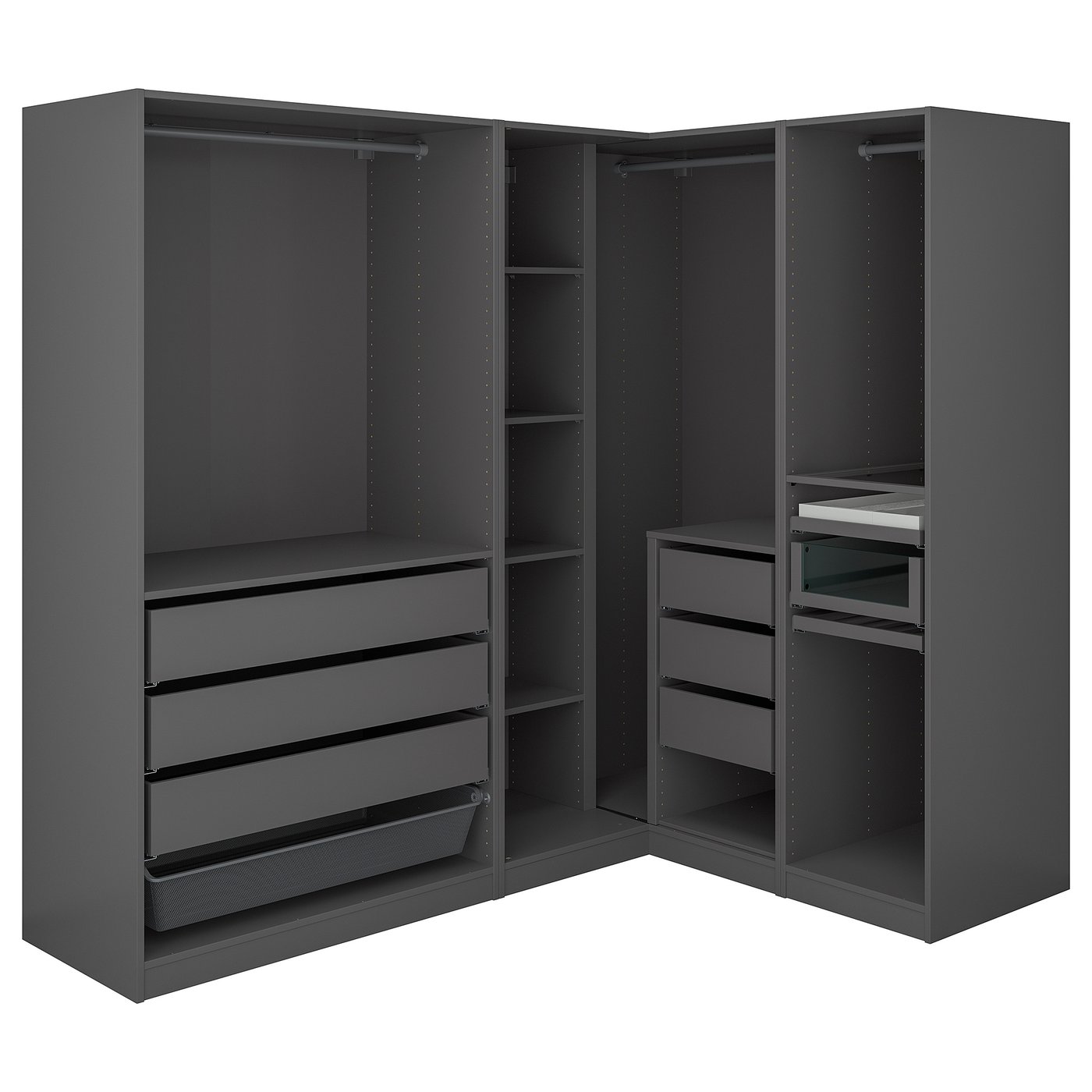 最終値下げ【ご購入前に商品説明をご一読ください】IKEA PAXワードローブ PAX パックス ワードローブ, ホワイト, 150x58x201 cm - IKEA
