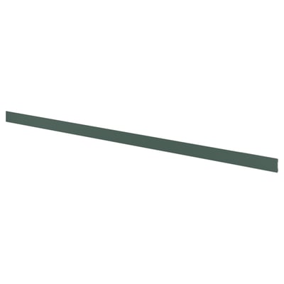 ASPUDDEN Plinth, dark grey-green, 220x8 cm