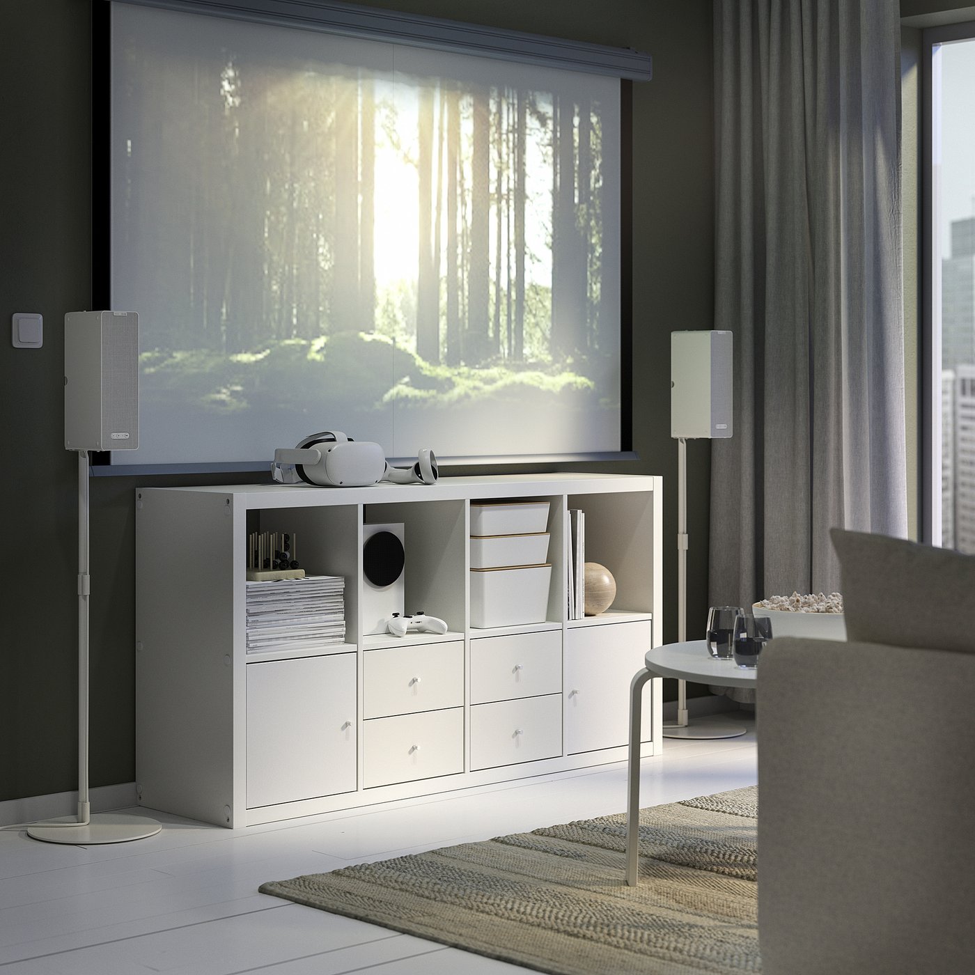 KALLAX カラックス シェルフユニット インサート4個付き