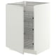 METOD Base cabinet with wire baskets, white/Aspudden light grey, 60x60 cm