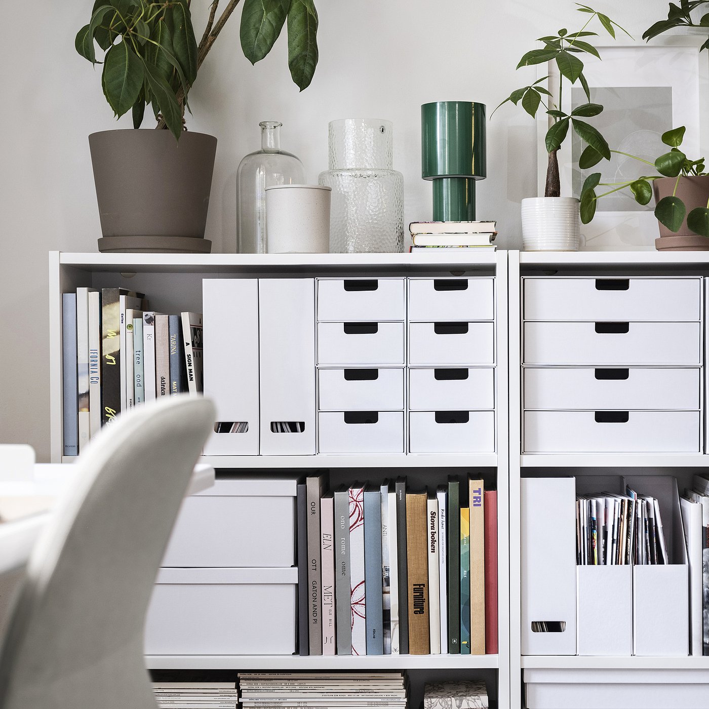 FJÄDERHARV フィェデルハルヴ ミニチェスト（引き出し×2）, ホワイト