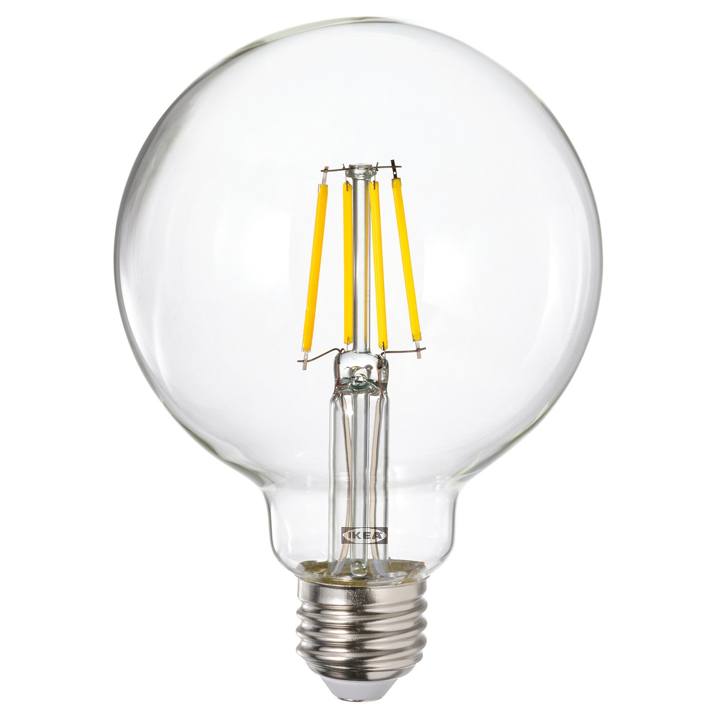 LUNNOM ルッノム LED電球 E26 485ルーメン, 調光可能/球形 クリア