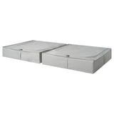 LENAST レーナスト ベッド下収納ボックス, ライトグレー, 57x60 cm