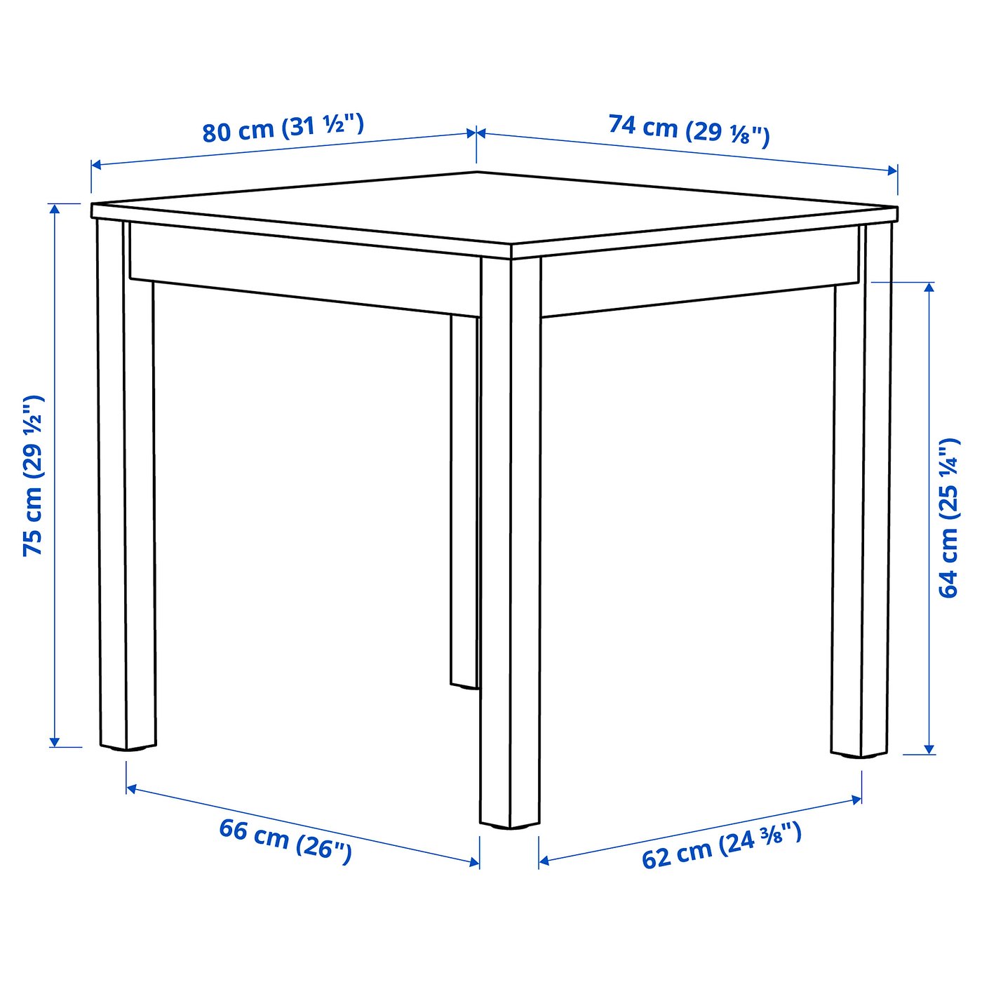ÅLHULT オールフルト / ODGER オドゲル テーブル＆チェア2脚, ブラック