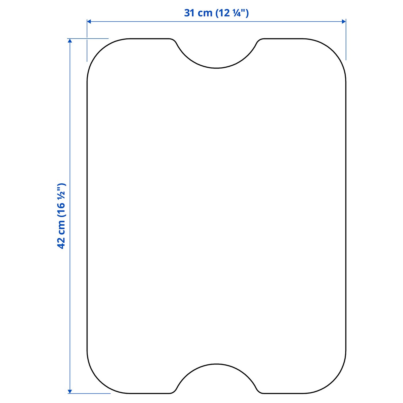 NORRÅVA ノルオーヴァ ふた, 竹, 42x31 cm - IKEA
