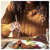  Chicken meatballs, mashed potatoes green peas/cream sauce and lingonberry jam 8-piece