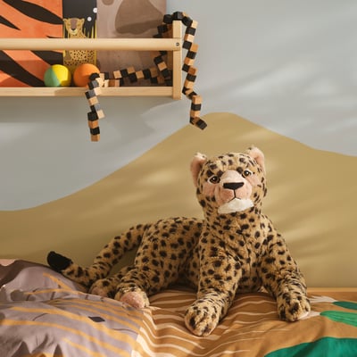 SANDLÖPARE دُمية طرية, الفهد/بيج, 50 سم