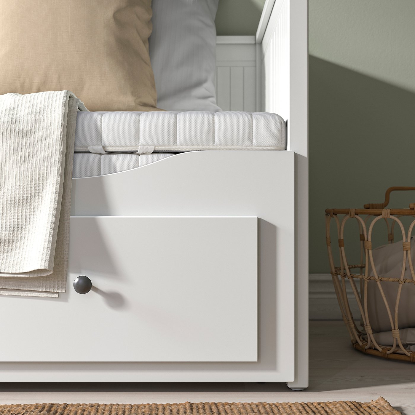 HEMNES ヘムネス デイベッド 引き出し3/マットレス2付き - IKEA