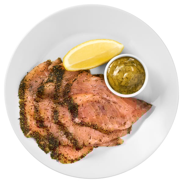  Cured salmon, mustard lemon-dill sauce