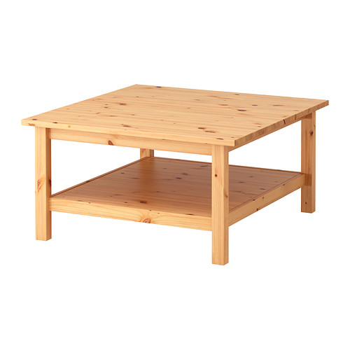 HEMNES Ajakirjalaud 90x90 cm, helepruun