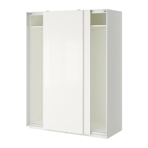PAX riidekapp, valge/Hasvik valge / 150x66x201.2 cm
