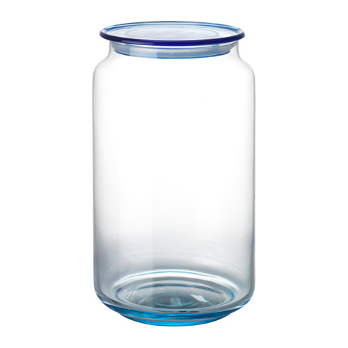 GLASSFANTAST Purk kaanega, helesinine klaas, plastik