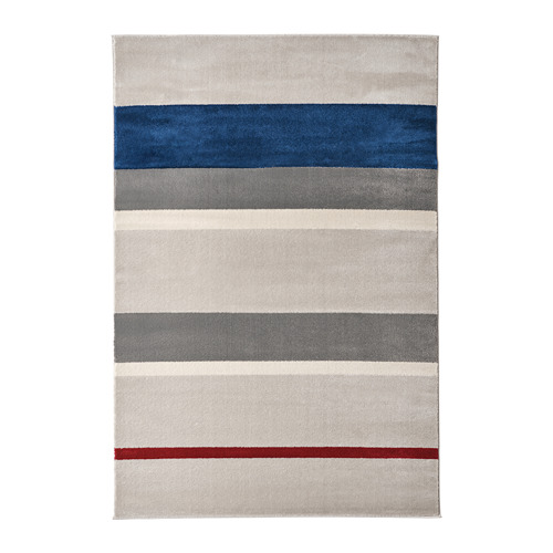 LILLEVORDE vaip, madal, hall/mitmevärviline / 133x195 cm