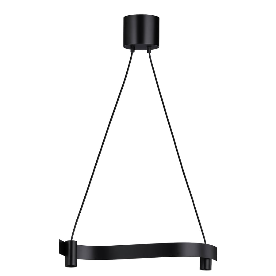 ACKJA iekaramā griestu lampa, liektā formā/melnā krāsā, 60 cm