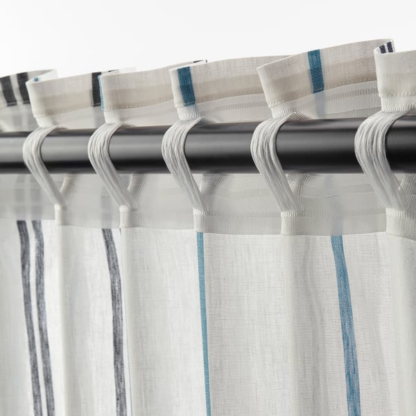 Adelspinnare Zaslona 2 Szt Bialy W Paski Ikea