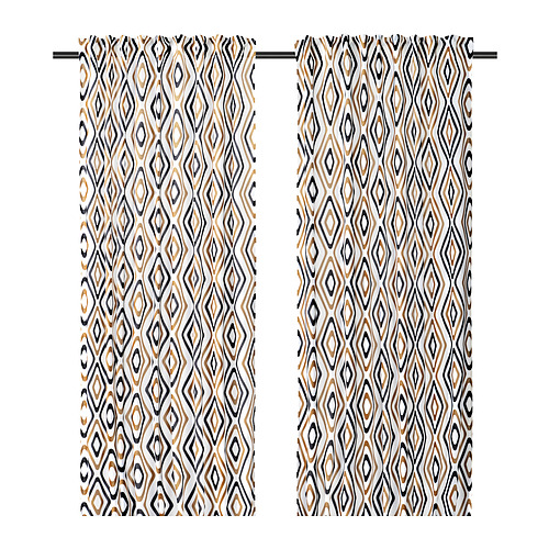 ÄNGSKOVALL - zasłona, 2 szt., 145x300 cm, wielobarwny