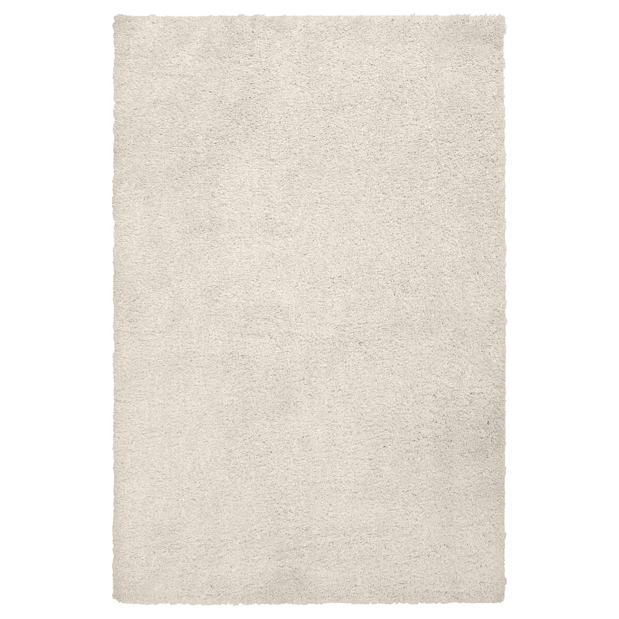ÄRENDE, paklājs ar garām plūksnām, krēmbaltā krāsā, 120x180 cm