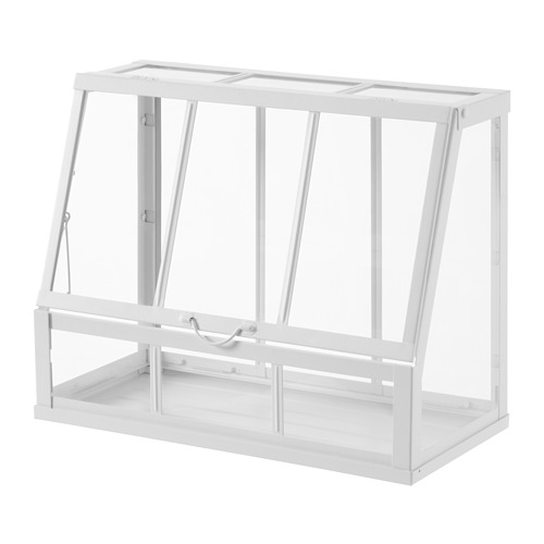 ÅKERBÄR - miniszklarnia, 45 cm, do wewnątrz/na zewnątrz/biały