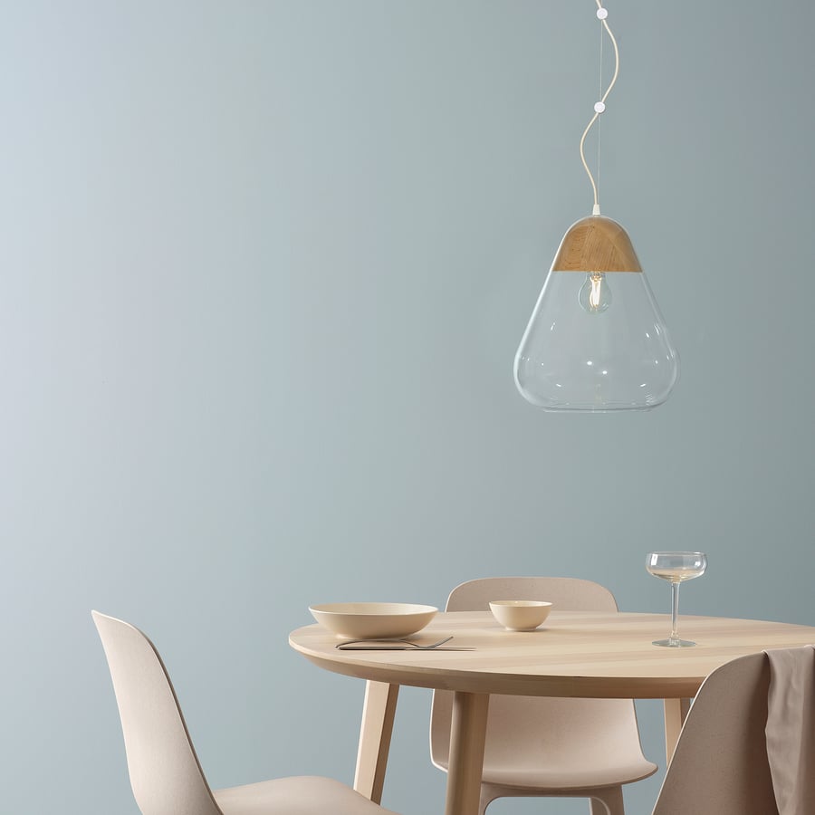 AKTERGAST Piekaramā lampa - stikls/bērza masīvs 30 cm AKTERGAST Piekaramā lampa - stikls/bērza masīvs 30 cm
