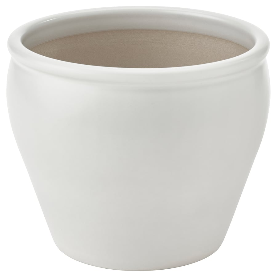 AMBRARÖNN Puķu poda vāks, iekštelpās/ārtelpās/balts, 15 cm