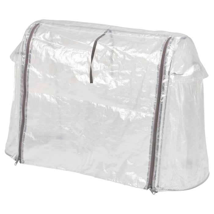 ASPAREN Чохол для горщика, для вулиці/прозорий білий, 83x51x31 см