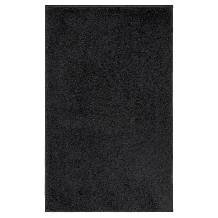 BACKMÅRA Килимок для ванної, чорний, 50x80 см