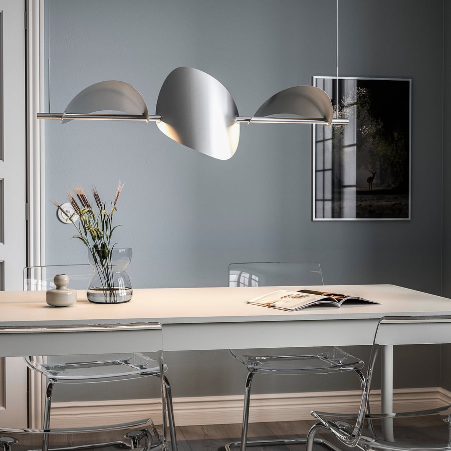 BACKSTÖRN LED iekaramā lampa, regulējama gaismas intensitāte/matēts alumīnijs, 108 cm