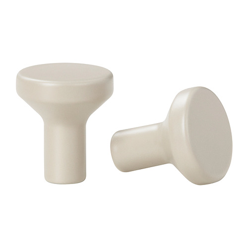 BAGGANÄS - gałka, 21 mm, beżowy