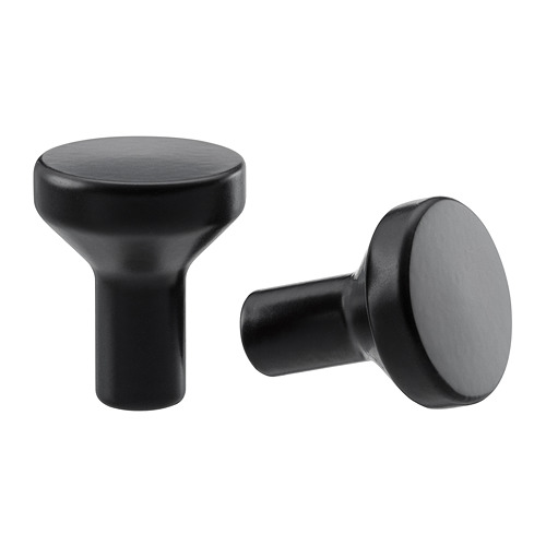 BAGGANÄS - gałka, 21 mm, czarny