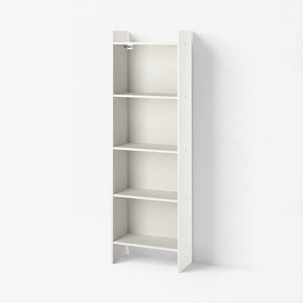 BAGGEBO Regał, biały, 50x25x160 cm