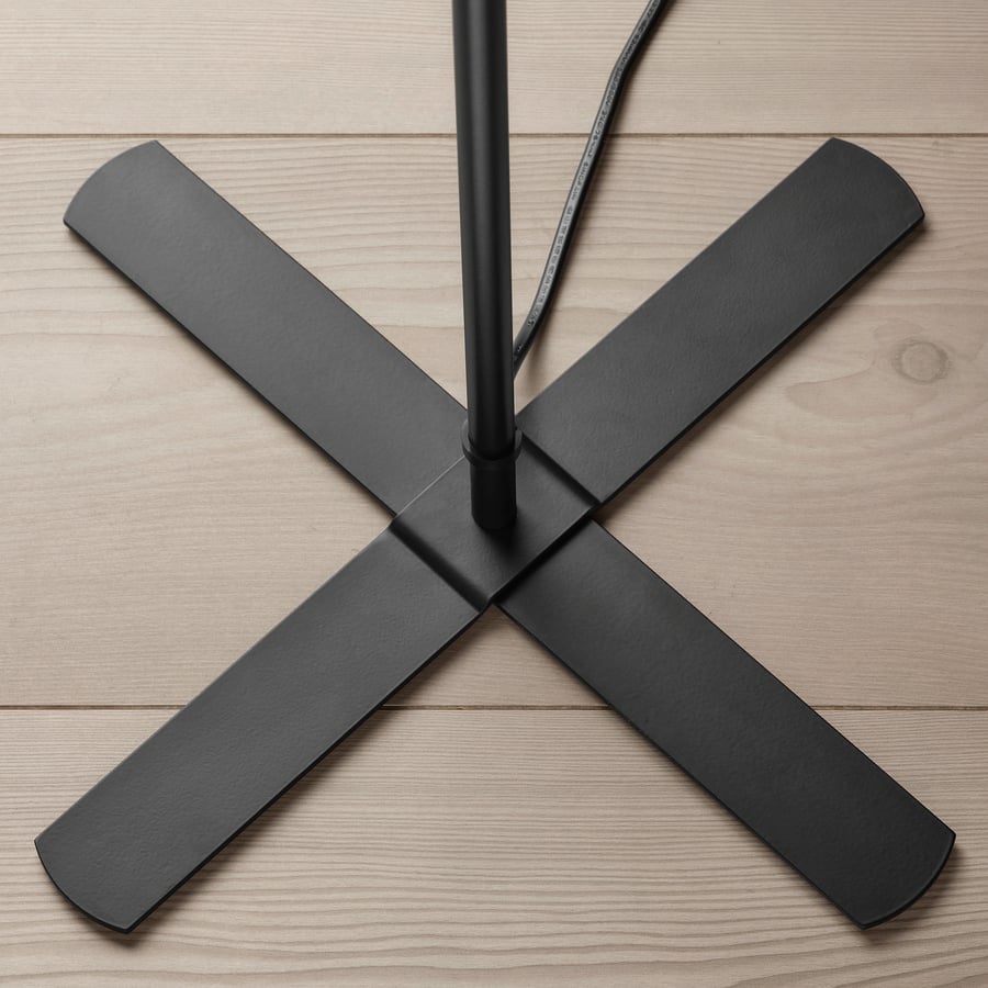 BARLAST stāvlampa, melnā krāsā/baltā krāsā, 150 cm