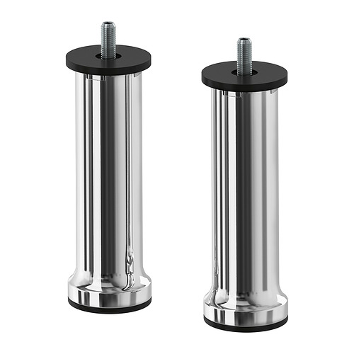 BASTLUNDA - noga, 13 cm, chrom