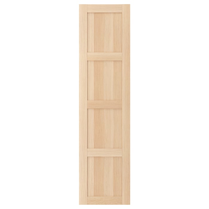 BERGSBO Двері з завісами, імітація дуба з білою морилкою, 50x195 см