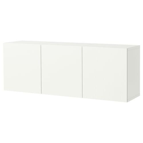 BESTÅ Комбінація настінних шафок - білий/Förvaltare білий 180x42x64 см