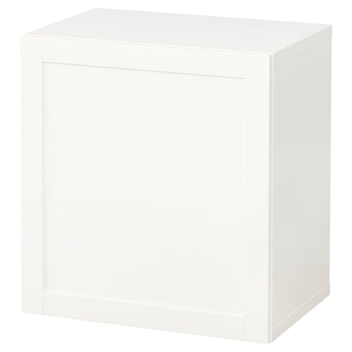 BESTÅ Комбінація настінних шафок - білий/Hanviken білий 60x42x64 см