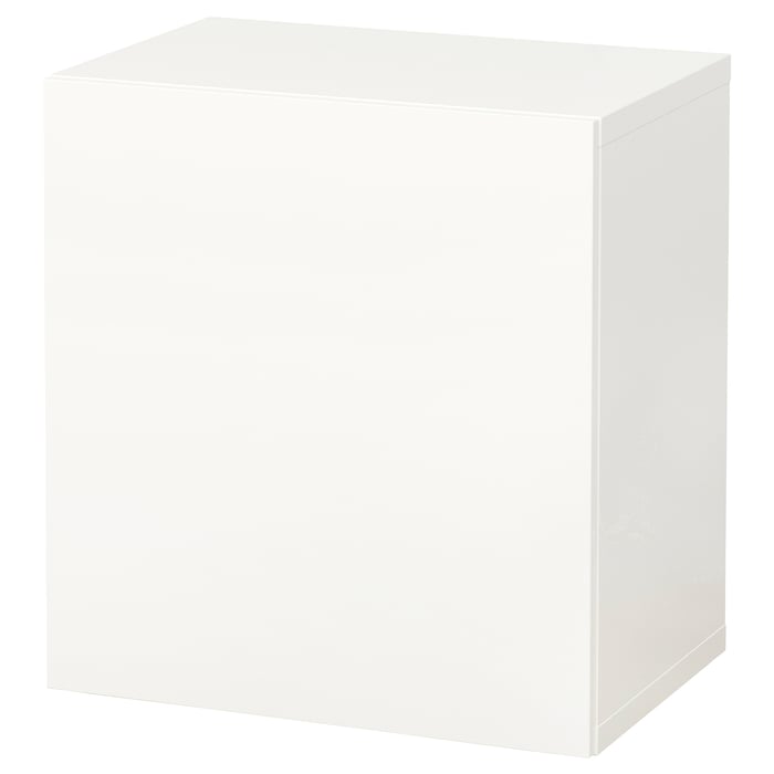 BESTÅ Комбінація настінних шафок, білий/Lappviken білий, 60x42x64 см