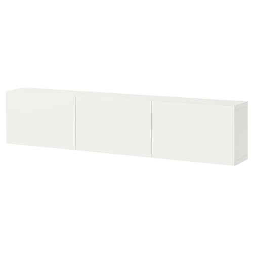 BESTÅ Комбінація настінних шафок - білий/Lappviken білий 180x22x38 см