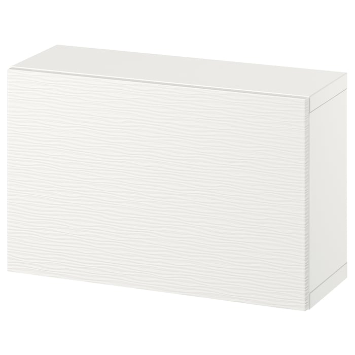 BESTÅ Комбінація настінних шафок, білий/Laxviken білий, 60x22x38 см