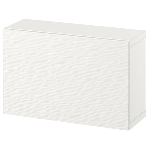 BESTÅ Комбінація настінних шафок - білий/Laxviken білий 60x22x38 см