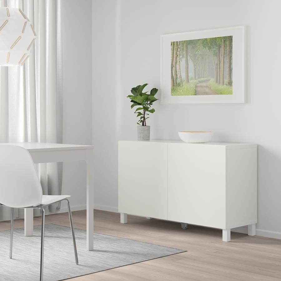 BESTÅ Skapis 120x40x74 cm, balts/ Lappviken balts