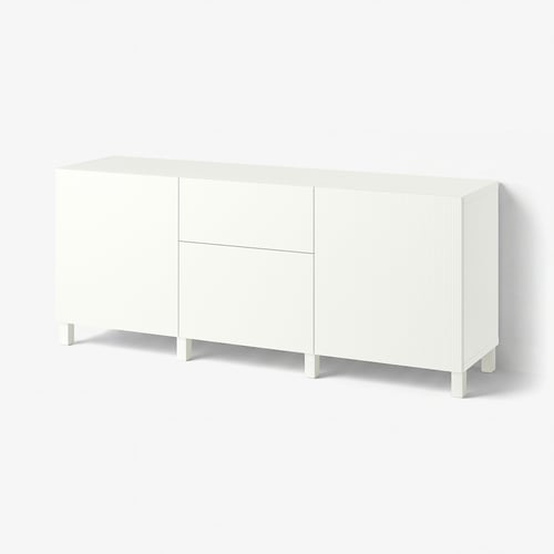 BESTÅ Комбінація з шухлядами - Förvaltare білий/Stubbarp білий 180x42x74 см