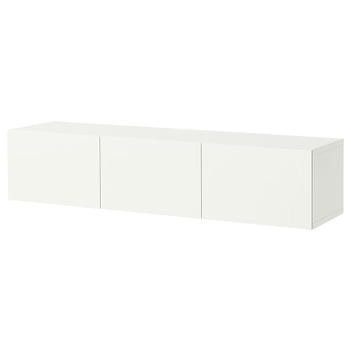 BESTÅ Тумба під телевізор із дверцятами - білий/Förvaltare білий 180x42x38 см