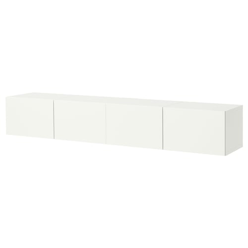 BESTÅ Тумба під телевізор із дверцятами - білий/Förvaltare білий 240x42x38 см