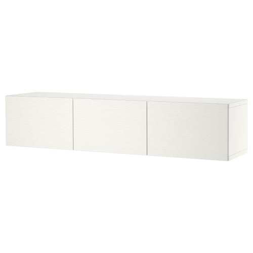 BESTÅ Тумба під телевізор із дверцятами - білий/Laxviken білий 180x42x38 см